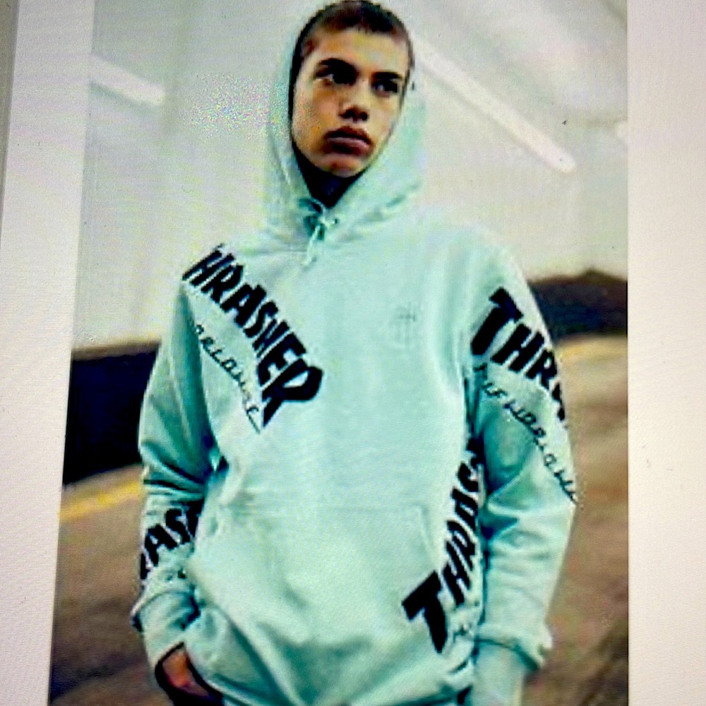 Huf-Thrasher TDS Allover Hoodie Large